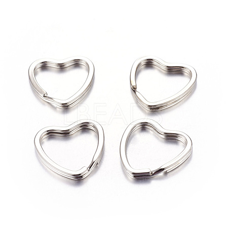 Heart Iron Split Key Rings X-E564-2-1