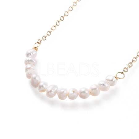 Natural Cultured Freshwater Pearl Beaded Necklaces X-NJEW-JN02746-1