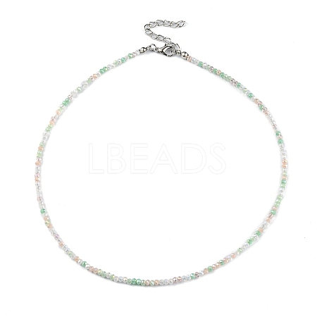 Bling Glass Beaded Necklace for Women NJEW-PH01492-05-1