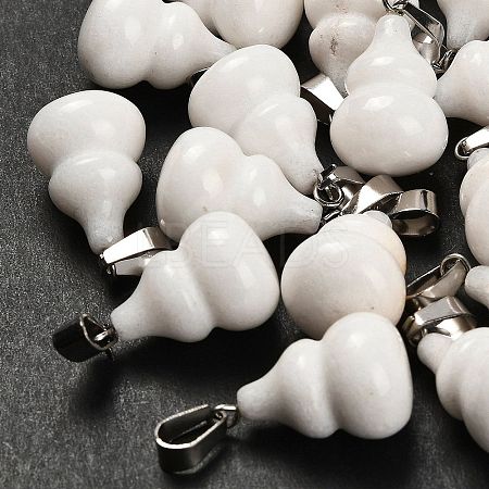 Natural White Jade Pendants G-B127-03P-14-1
