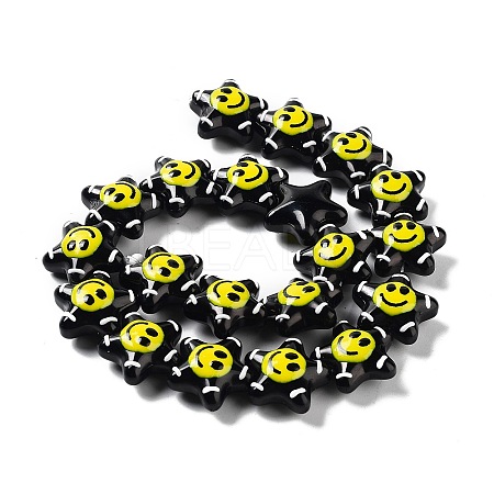 Glass Enamel Beads GLAA-G107-03-02-1