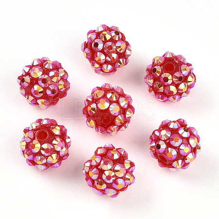 AB-Color Resin Rhinestone Beads RESI-S315-10x12-08-1