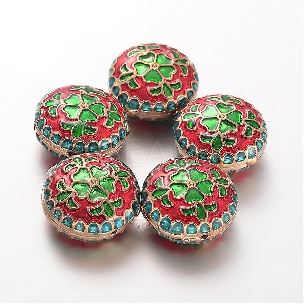 Alloy Enamel 3-Hole Guru Beads - Lbeads.com