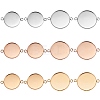 12Pcs 6 Style 304 Stainless Steel Cabochon Connector Settings STAS-SZ0001-42-1