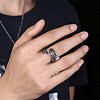 Men's Stainless Steel Cuff Finger Rings RJEW-BB29919-8-2