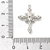 Brass Micro Pave Clear Cubic Zirconia Pendants KK-L228-03P-01-3
