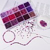 3750Pcs 15 Style 8/0 Glass Round Seed Beads SEED-YW0001-40B-8