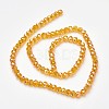 Electroplate Glass Beads Strands EGLA-D020-8x5mm-51-2