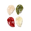 Synthetic Coral Dyed Leaf Charms CORA-Q034-02-1
