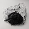 Women's Fascinators Feather Hat for Party Decoration AJEW-WH0650-72-1