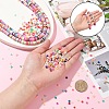 4 Strands 4 Styles Handmade Polymer Clay Beads Strands CLAY-YW0002-22C-4