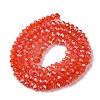 Baking Electroplate Glass Beads Strands DGLA-A039-J4mm-BM-3