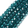 Electroplate Transparent Glass Beads Strands EGLA-A035-T8mm-A12-1