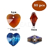 80Pcs Romantic Valentines Ideas Glass Charms and Bead Sets GLAA-SZ0001-69-2