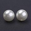 Creamy White Acrylic Imitation Pearl Round Beads for Chunky Kids Necklace X-PACR-20D-12-2