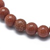 Synthetic Goldstone Bead Stretch Bracelets BJEW-K212-C-002-2