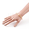 Natural Citrine(Dyed & Heated) Beads Stretch Bracelets BJEW-JB05879-01-4