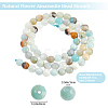 2 Strands Natural Flower Amazonite Beads Strands G-BBC0001-40-2