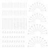 284Pcs 7 Styles  Silicone & Plastic Earring Post Sleeves & Ear Nuts FIND-NB0004-60-1