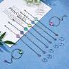 DIY Rainbow Color Blank Dome Link Bracelet Making Kit DIY-SZ0009-08-3