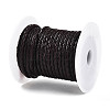Braided Cowhide Leather Cord NWIR-N005-01B-5mm-2