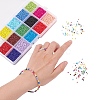 195G 15 Colors Glass Seed Beads SEED-YW0001-11A-5