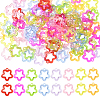 100Pcs Transparent Acrylic Pendants TACR-SP0001-33-1