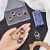 10Pcs Halloween Alloy Oval Pendants FIND-SC0011-18A-3