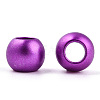 Spray Painted Acrylic European Beads ACRP-WH0002-01C-2