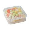 70Pcs Rubberized Style Acrylic Beads MACR-FS0001-71D-6