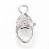 Alloy Rhinestone Lobster Claw Clasps KK-S301-01-1