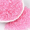 6/0 Inside Colours Transparent Glass Seed Beads SEED-T007-07G-3