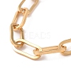 Vacuum Plating 304 Stainless Steel Paperclip Chain Bracelet for Men Women BJEW-E031-04G-02-2