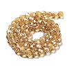 Electroplate Transparent Glass Beads Strands EGLA-A035-T8mm-A17-2