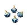 Brass Enamel Charms KK-H002-35G-02-RS-1