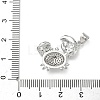 Brass Micro Pave Cubic Zirconia Pendants KK-P330-01A-P-3