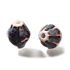Vintage Style Glazed Ceramic Porcelain Beads PORC-H013-01-16-2