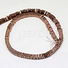 Electroplate Non-magnetic Synthetic Hematite Heishi Beads Strands G-J171A-3x3mm-05-2