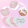 4 Bags 4 Styles Coated Paper Thank You Greeting Card DIY-FS0007-88-3