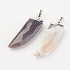 Natural Striped Agate/Banded Agate Pendants G-F527-08A-4