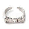 Mother's Day Theme 304 Stainless Steel Rings for Women RJEW-D023-01G-02-2