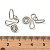 316 Surgical Stainless Steel Clip on Nose Rings STAS-P336-09G-P-3