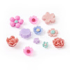 700Pcs 7 Styles Opaque Resin Cabochons CRES-CD0001-07-5