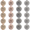 20Pcs 4 Colors Alloy Rhinestone Beads FIND-PA0001-20-1