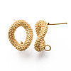 Brass Stud Earrings Findings KK-R116-012-NF-3