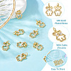 10Pcs Brass with Cubic Zirconia Pendants KK-TA0002-13-5