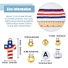 Independence Day Theme DIY Bracelet Making Kit DIY-FH0006-53-2