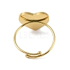 Ion Plating(IP) Heart 304 Stainless Steel Enamel Ring RJEW-A038-19G-05-3