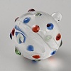 Round Glass Ceiling Fan Pull Chain Decoration GLAA-WH0039-40A-2