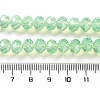 Baking Paint Transparent Glass Beads Strands DGLA-A034-J8MM-D02-4